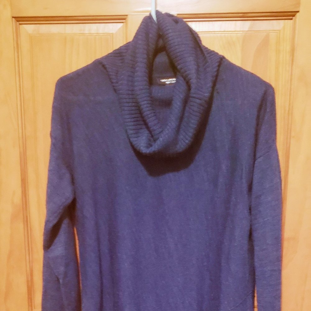 Navy Cowelneck Sweater - SM (Linda Matthews NY)